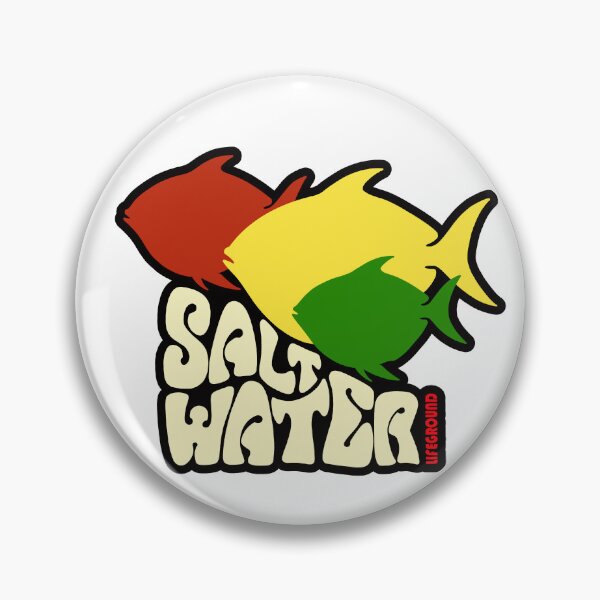 Item preview, Retro Olodum Style Reggae Fish - Salt Water White Tee Graphic designed and sold by Alien-Theory.