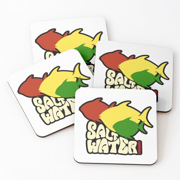 Item preview, Retro Olodum Style Reggae Fish - Salt Water White Tee Graphic designed and sold by Alien-Theory.