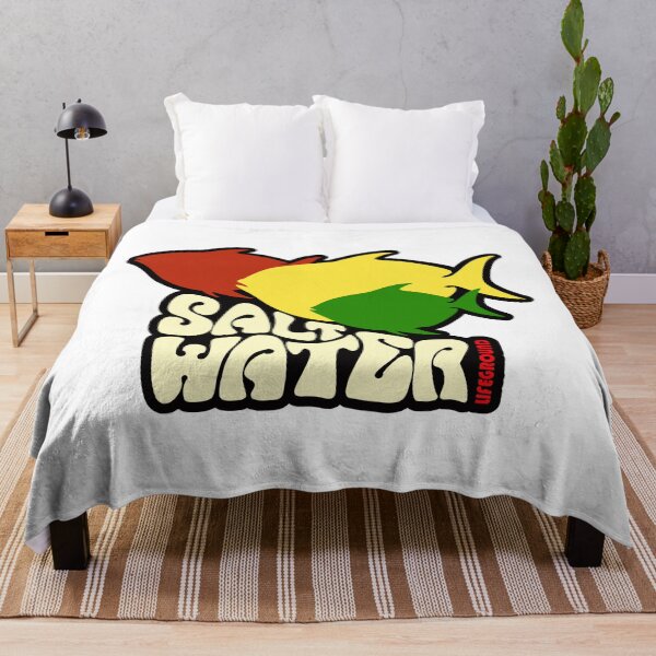 Item preview, Retro Olodum Style Reggae Fish - Salt Water White Tee Graphic designed and sold by Alien-Theory.