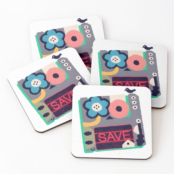 Item preview, Vintage Floppy Disk Retro Save Icon Neon Art designed and sold by PixelThrive.