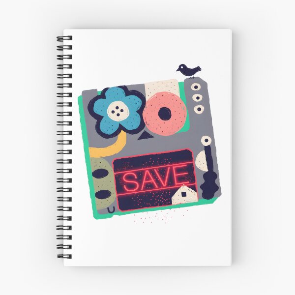 Item preview, Vintage Floppy Disk Retro Save Icon Neon Art designed and sold by PixelThrive.