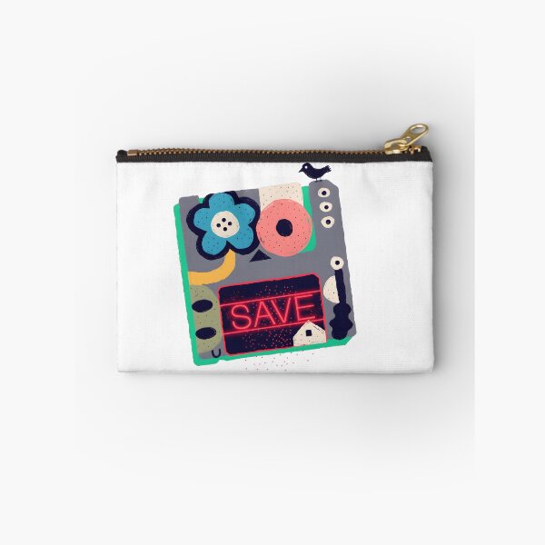 Item preview, Vintage Floppy Disk Retro Save Icon Neon Art designed and sold by PixelThrive.