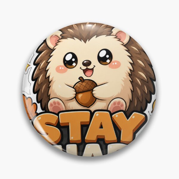 Item preview, Stay Sharp Cute Kawaii Hedgehog with Acorn Autumn designed and sold by BoosterShop.