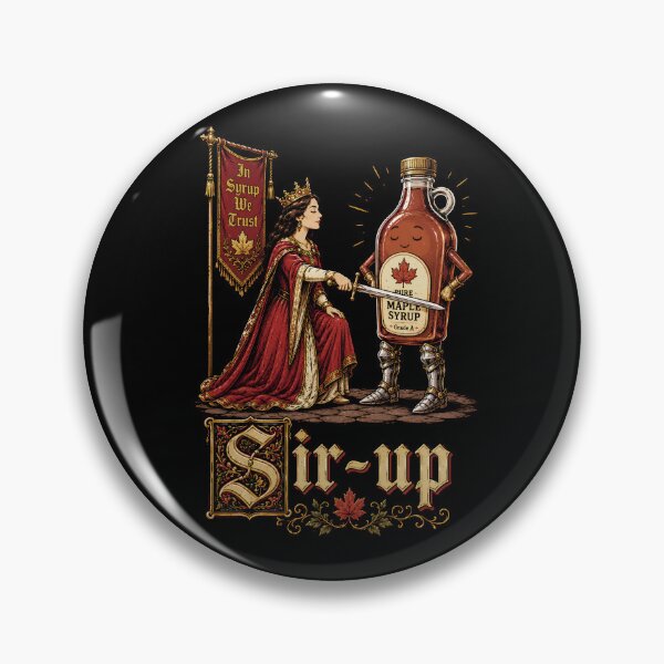 Item preview, Sir Up Funny Maple Syrup Pancake Breakfast Medieval Knight designed and sold by DesignsByAnett.