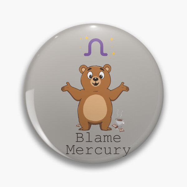 Item preview, Blame Mercury Retrograde Bear Design  – Funny Astrology Chaos Design for Astrology Lovers, Zodiac Fans & Cosmic Gift Ideas designed and sold by AbderraimArt.