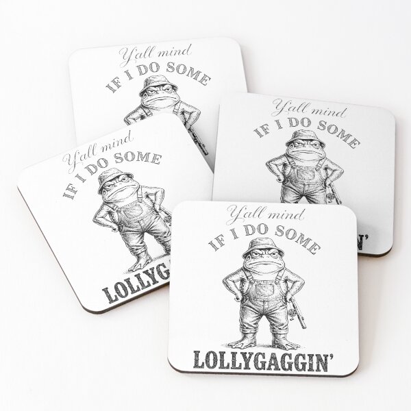 Item preview, Funny Frog Farmer - Y’all Mind If I Do Some Lollygaggin designed and sold by CutOutIdols.