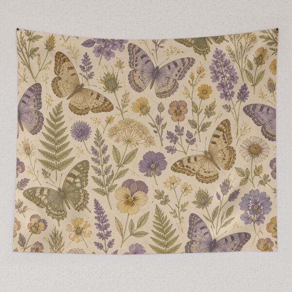 Item preview, Butterfly Wing Pressed Botanical Cottagecore designed and sold by StickyGuys.