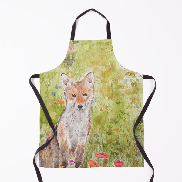 Item preview, one cute baby fox watercolour painting designed and sold by ColorandColor.
