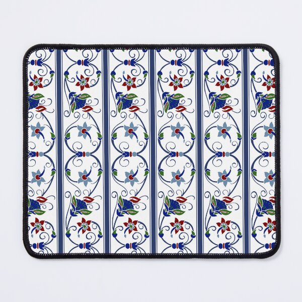 Item preview, Royal Blue Floral Border Pattern designed and sold by reanacreations.