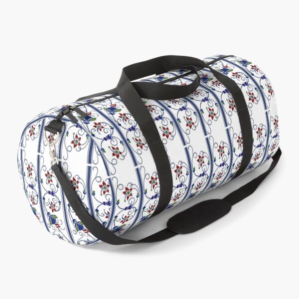 Item preview, Royal Blue Floral Border Pattern designed and sold by reanacreations.