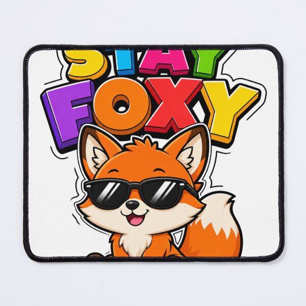 Item preview, Stay Foxy Cooler Kawaii Fox with Sunglasses designed and sold by BoosterShop.