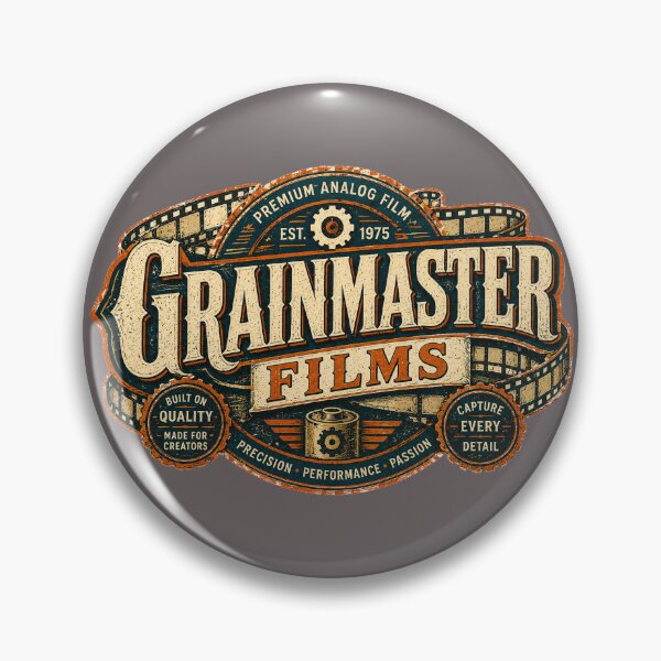 Item preview, Grainmaster Films Retro Analog Photography Design designed and sold by Golden Era Studio.