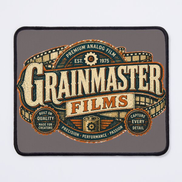 Item preview, Grainmaster Films Retro Analog Photography Design designed and sold by Golden Era Studio.
