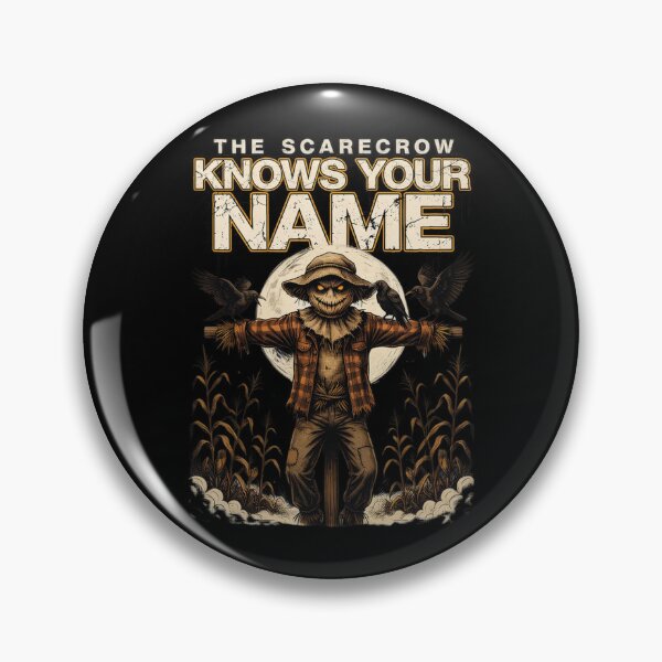 Item preview, The Scarecrow Knows Your Name, Halloween Horror Cornfield Vintage designed and sold by CryptReel.