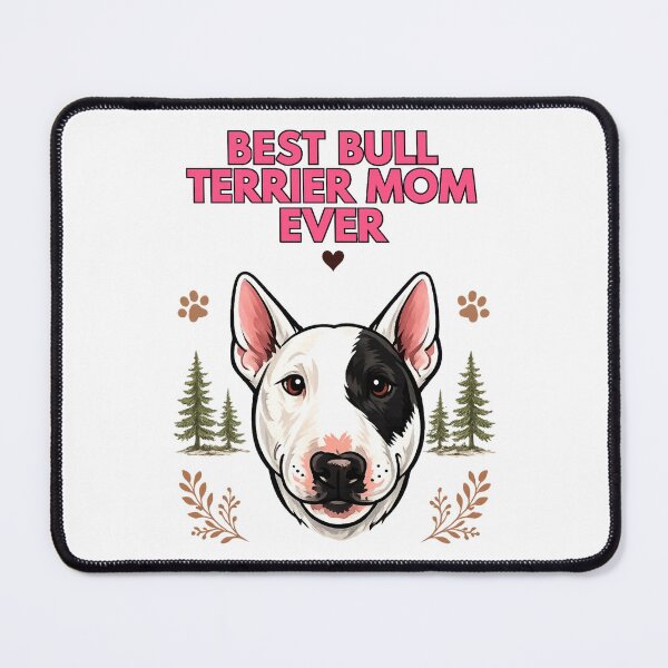 Item preview, Best Bull Terrier Mom Ever Cute Bull Terrier Dog Lover Vintage Watercolor Illustration designed and sold by FurAndFlaireg.