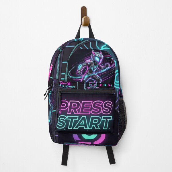 Item preview, Futuristic Gaming & Technology Backpack Panel Design designed and sold by PixelRageStudio.