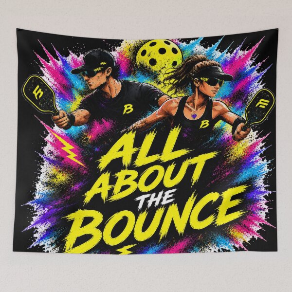 Item preview, All About the Bounce Pickleball Shirt – Funny Trash Talk Gift for Competitive Players designed and sold by Surrealtrends.