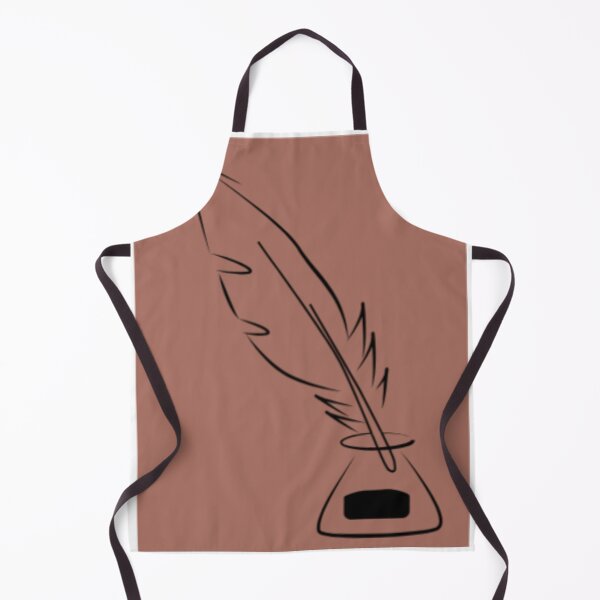 Item preview, Vintage Quill Pen Inkpot Line Art designed and sold by NNCollection.
