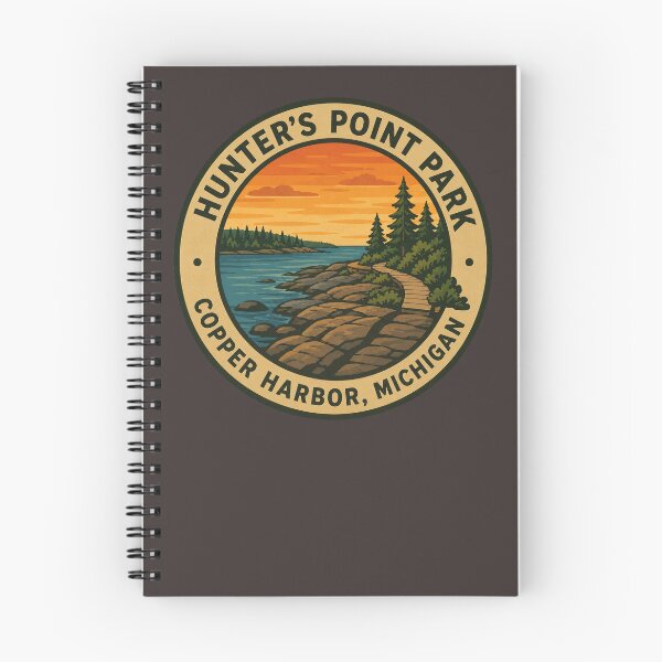 Item preview, Hunter’s Point Park Michigan Vintage Lake Superior Badge designed and sold by American Travels.
