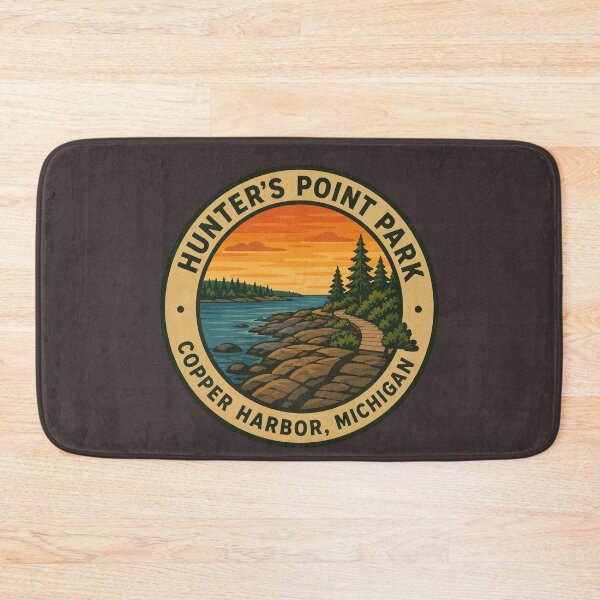 Item preview, Hunter’s Point Park Michigan Vintage Lake Superior Badge designed and sold by American Travels.