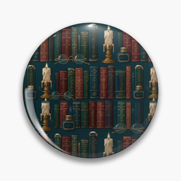 Item preview, Vintage Bookshelf Dark Academia Bookish Reader designed and sold by StickyGuys.