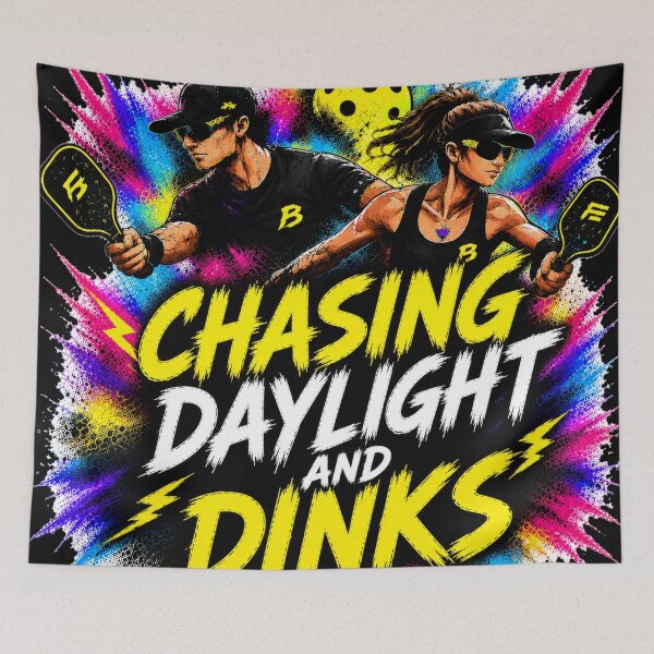 Item preview, Chasing Daylight and Dinks Pickleball Shirt – Funny Trash Talk Gift for Competitive Players designed and sold by Surrealtrends.