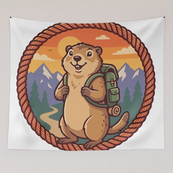 Item preview, Explorer Marmot Backpacker Climbing Rope Circle designed and sold by ArcApparel2020.