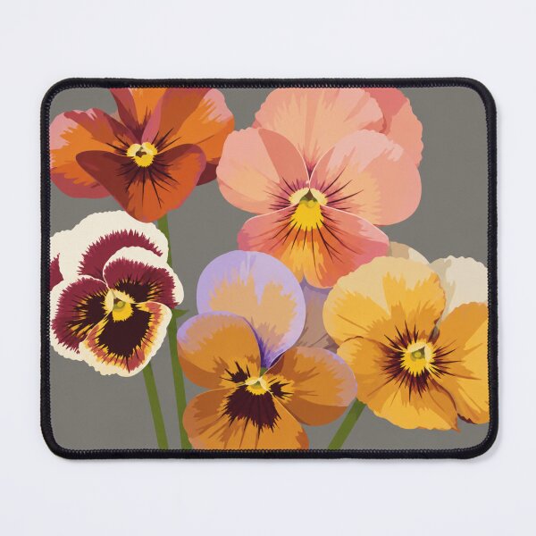 Item preview, Colorful Pansy Botanical Illustration designed and sold by minbadesign.