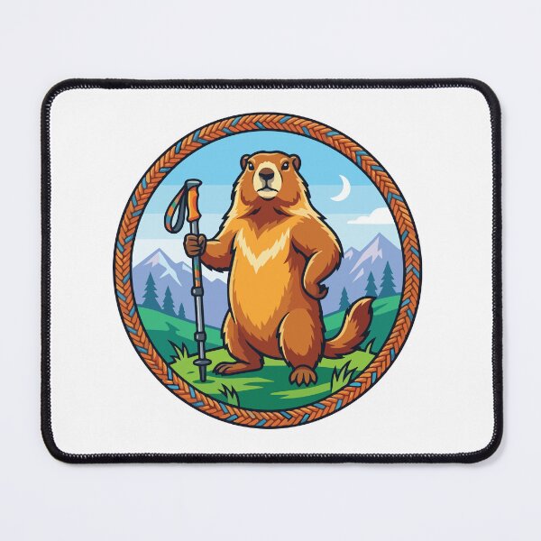 Item preview, Trekking Marmot Hiking Pole Rope Badge designed and sold by Arc2020.