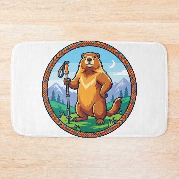 Item preview, Trekking Marmot Hiking Pole Rope Badge designed and sold by ArcApparel2020.