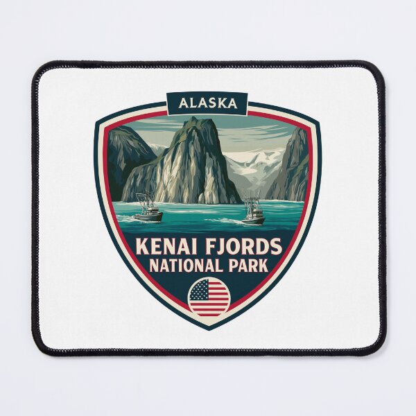 Item preview, Alaska Kenai Fjords National Park USA Logo Design #9 designed and sold by GoldenAurora91.