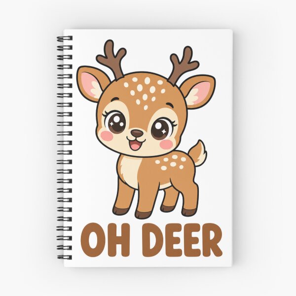 Item preview, Oh Deer Cute Kawaii Fawn with Saying designed and sold by BoosterShop.