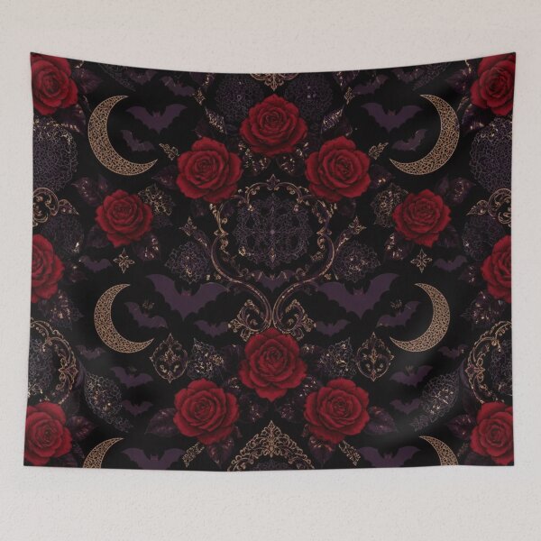 Item preview, Vampire Romance Roses & Bats Gothic Halloween designed and sold by StickyGuys.