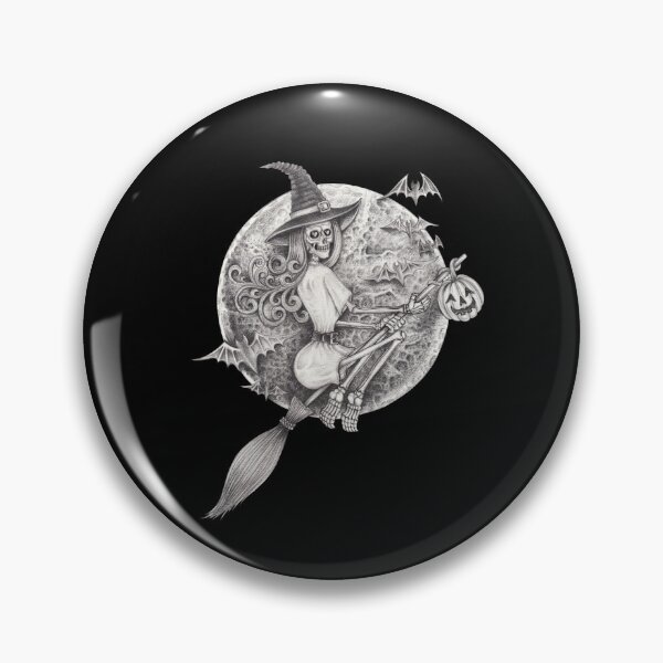 Item preview, Witch skeleton surreal art halloween day. designed and sold by Jiwsurreal.