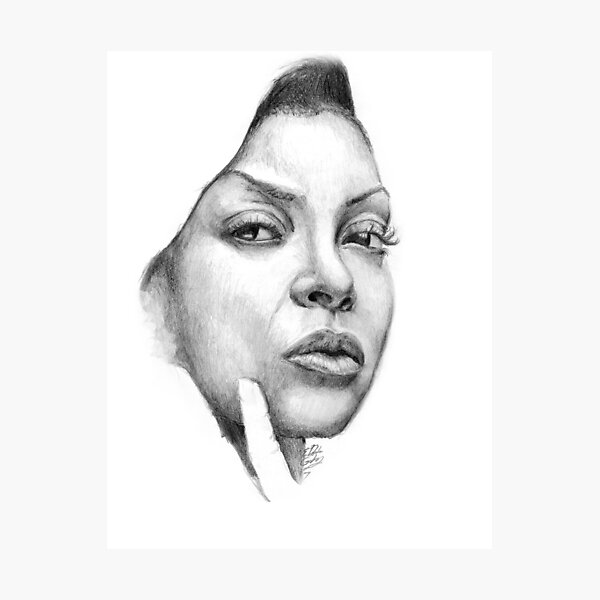 Artikelvorschau, Hand gezeichnete Porträt Taraji P Henson entworfen und verkauft von EDguidry.