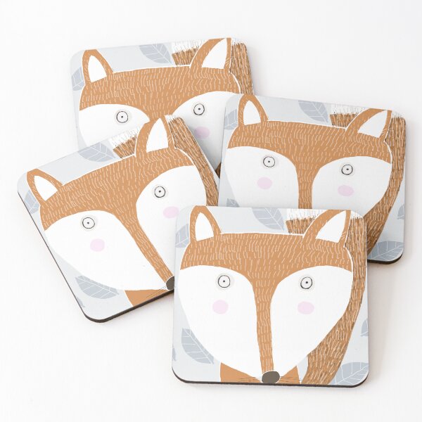 Item preview, Woodland Fox con hojas Ilustración de la artista Carla Daly designed and sold by Carla Daly.