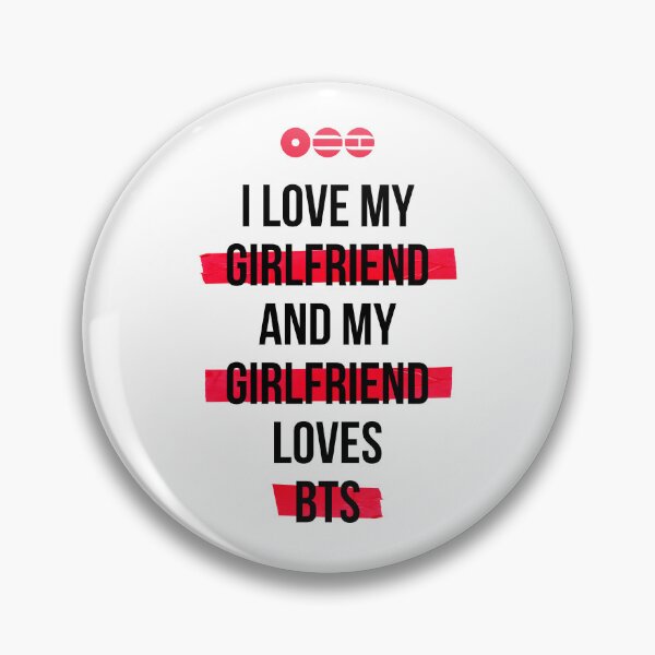 Item preview, BTS - I love my girlfriend and my girlfriend loves BTS T-Shirt designed and sold by YOSHFRIDAYS.