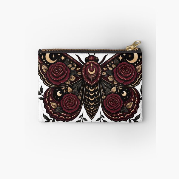 Item preview, Burgundy Gothic Moth Witchy Dark Academia designed and sold by StickyGuys.