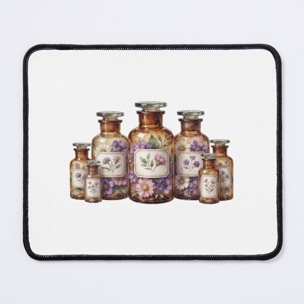 Item preview, Dried Herbs Apothecary Jars Botanical Illustration designed and sold by AillustriaAK.