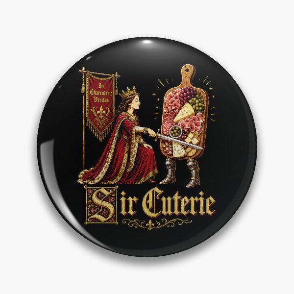 Item preview, Sir Cuterie Funny Charcuterie Board Cheese Medieval Knight designed and sold by DesignsByAnett.