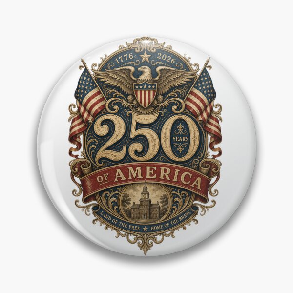 Item preview, America 250 Vintage Filigree Emblem designed and sold by Jandedan.