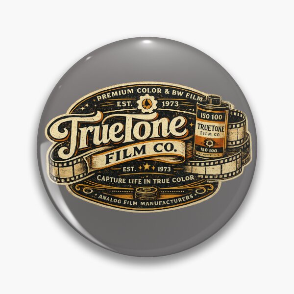 Item preview, TrueTone Film Co. Vintage Photography Logo designed and sold by Golden Era Studio.