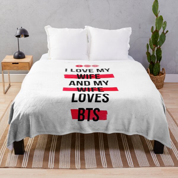 Item preview, BTS - love my wife and my wife loves BTS T-Shirt designed and sold by YOSHFRIDAYS.