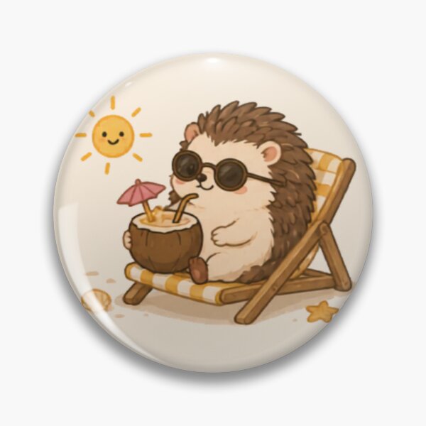 Artikelvorschau, Süßer Igel im Urlaub entworfen und verkauft von MellowMunchkins.