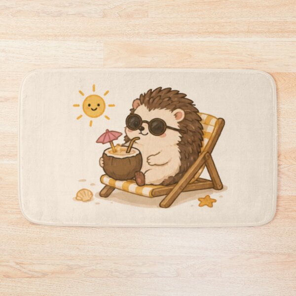Item preview, Cute Hedgehog on Vacation designed and sold by MellowMunchkins.