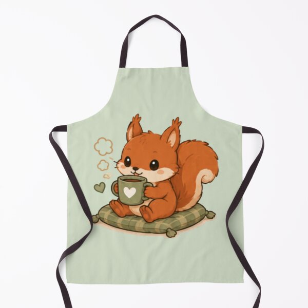 Item preview, Cute Cozy Coffee Red Squirrel designed and sold by MellowMunchkins.