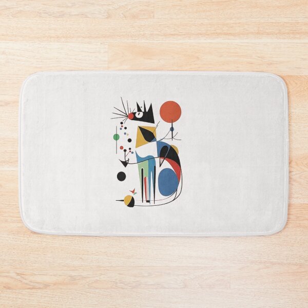 Item preview, Abstract Cat Cafe Bright  Vintage Art  designed and sold by Gbriel3.
