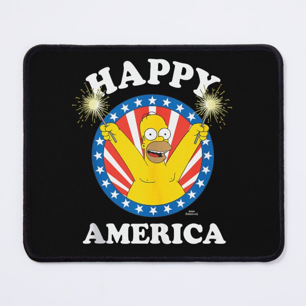 Item preview, The Simpsons Homer Simpson Happy America Fourth Of July designed and sold by Twindluzz.