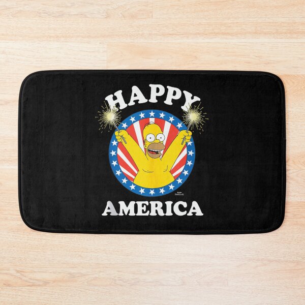 Item preview, The Simpsons Homer Simpson Happy America Fourth Of July designed and sold by Twindluzz.