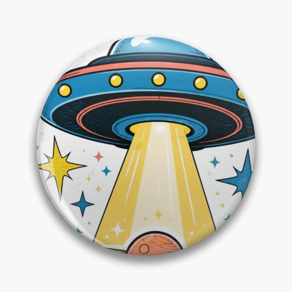 Item preview, Retro UFO & Stars Aliencore Cosmic designed and sold by StickyGuys.